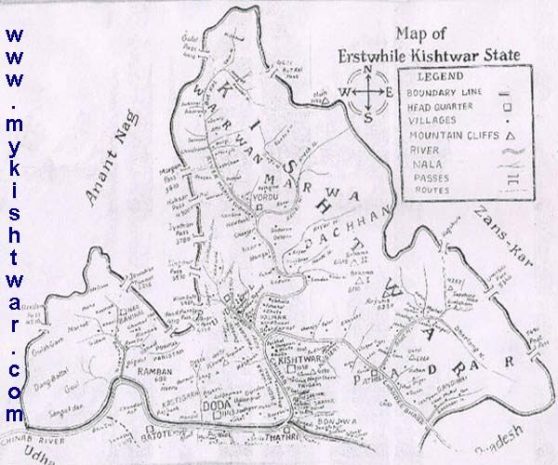 map of kishtwar