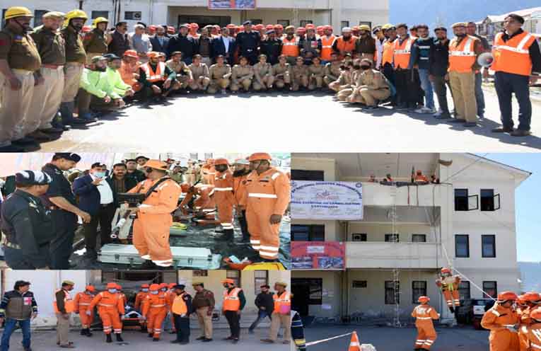 2 Days Mock Drill exercise conducted by 13 Battalion NDRF culminates at Kishtwar