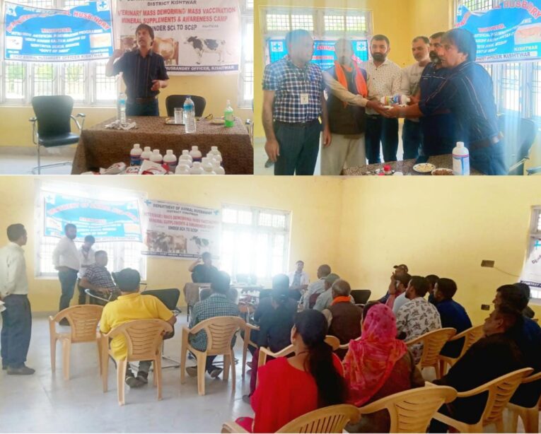 AHD Kishtwar organized an Awareness cum Treatment Camp Under SCA to SCSP at Village Gulab Garh