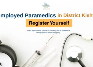 District Administration Kishtwar is collecting Data of Paramedical Unemployed Youths for emergency