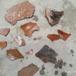 Pottery discovered ten feet below ground level