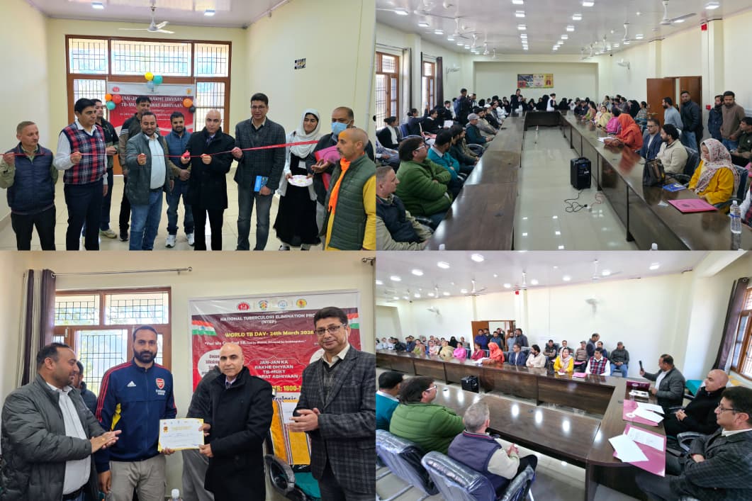 DC Kishtwar launching TB Mukt Bharat Abhiyan 100 Days Campaign 2.0 at DDC Council Office
