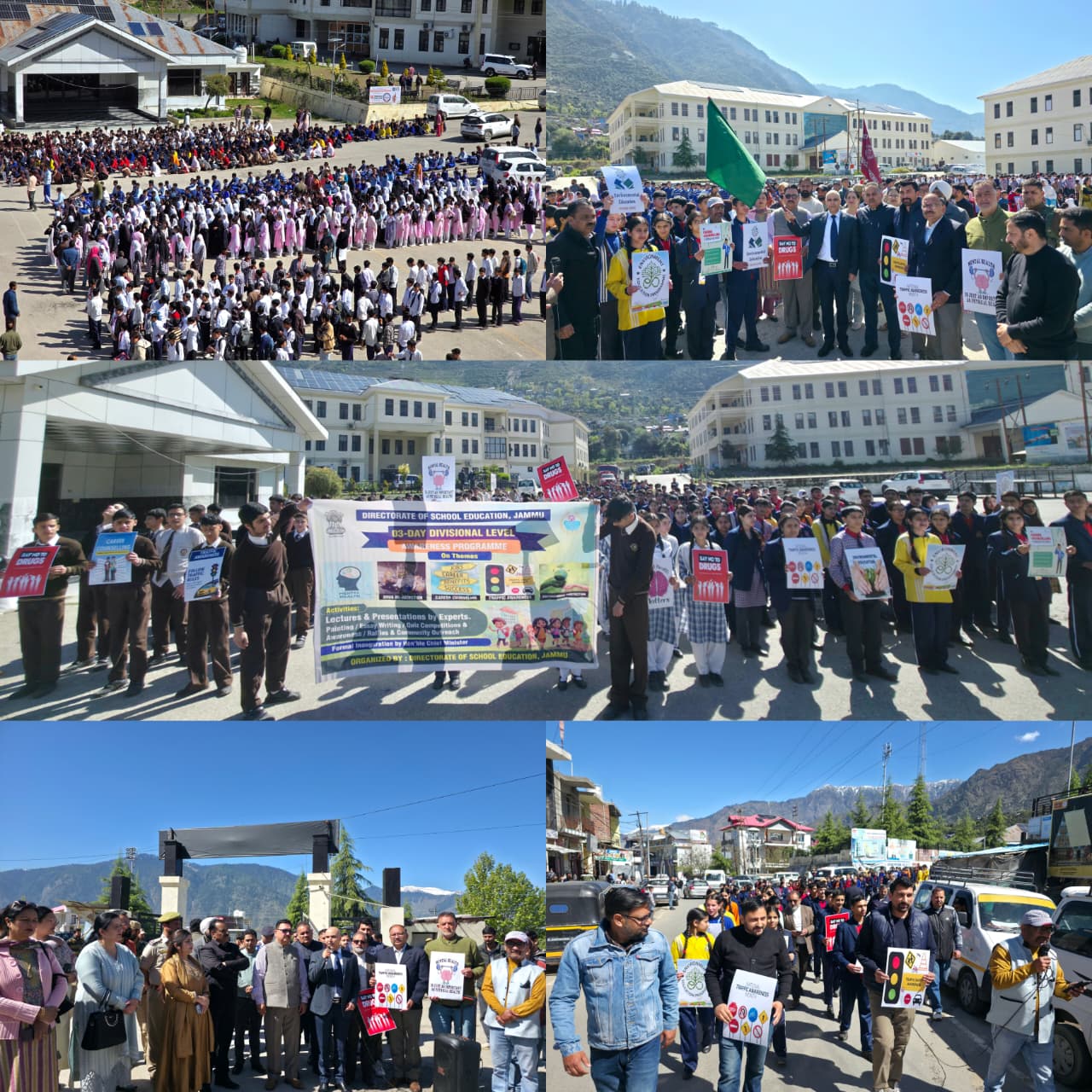 DC Kishtwar Pankaj Kumar Sharma flagging off awareness rally