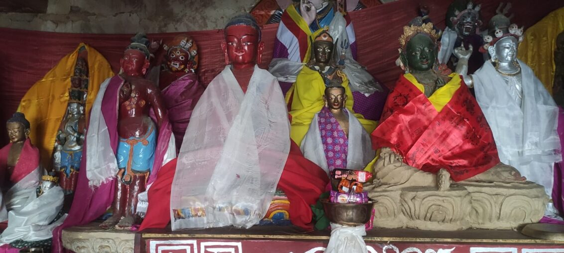 Statues at Ahiliya Gompa-3