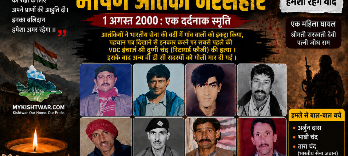 Kiyar Dachhan Massacre 8 Heroic VDG Martyrs of Kishtwar