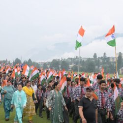 Teachers & Students participated in Tiranga Yatra in Kishtwar